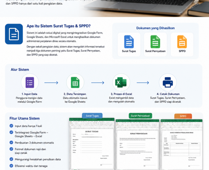 Membangun Sistem Administrasi Surat Tugas dan SPPD Berbasis Google Form dan Excel